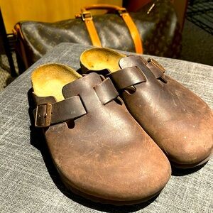 Brown Birkenstock Clogs